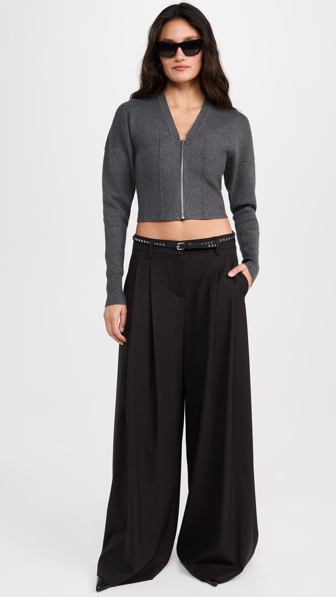 Knit Zip Bustier Cardigan – OFFSEIDS NEW YORK