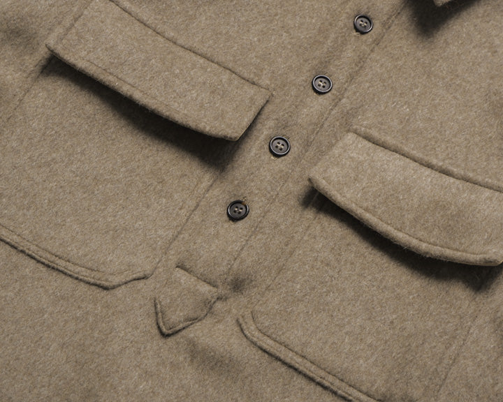 Melton Popver Shirt Chanterelle Off Seids New York