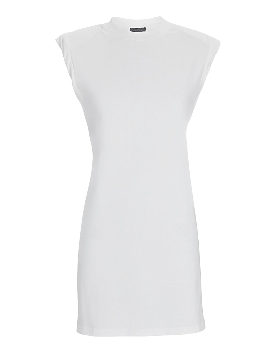 knee length dresses for ladies Padded Shoulder Mini Dress – Fabjetsetter Fashion Boutique main image 0