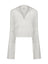Verigated Knit Mesh Pullover