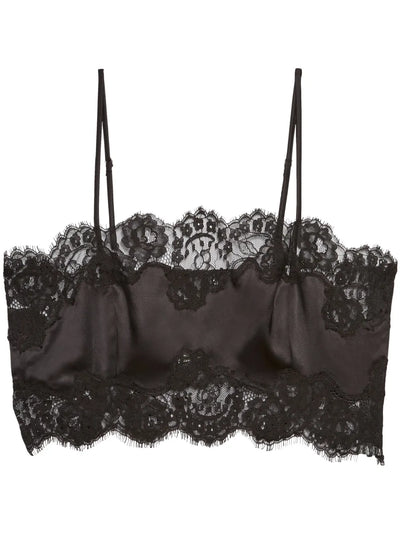 Silk and Lace Bandeau Top