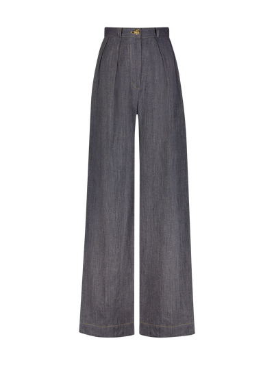Button Pleated Pant