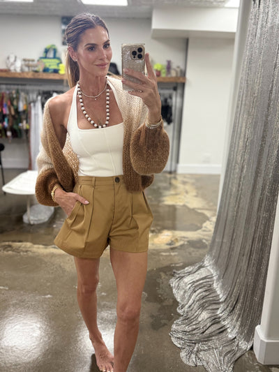 DE LANA Cardigan - Camel