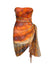 Asymmetrical Strapless Mini Dress With Tie