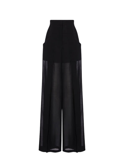 Voile Trousers with Slits