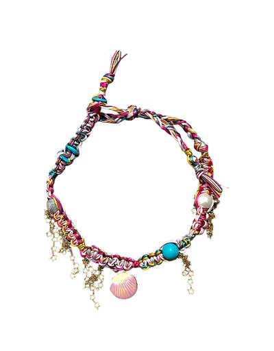 Barbie Seashell Locket Star Chain Rocker Chocker