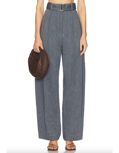 Pleated Barrel Trouser