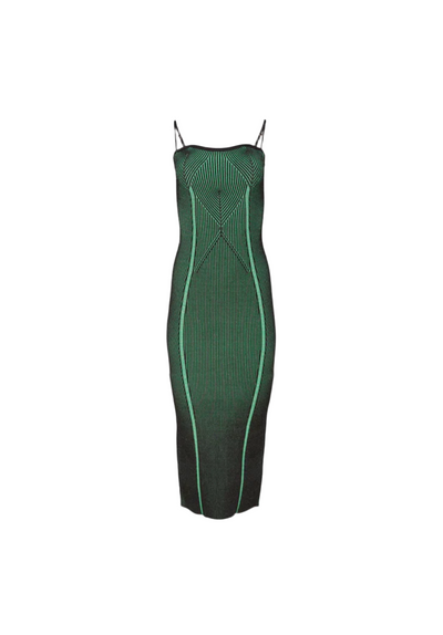 Rib Knit Maxi Tube Dress