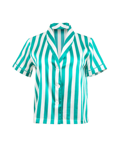 Riviera Stripped PJ Top