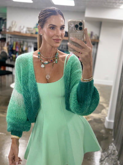 DE LANA Cardigan - Mint