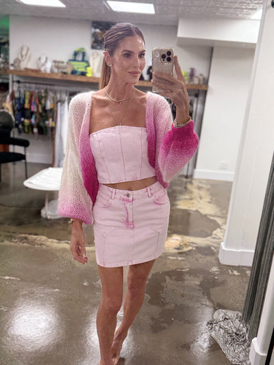 DE LANA Cardigan - Pink