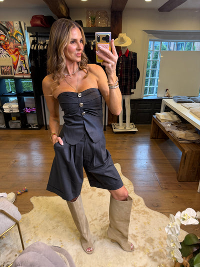 Guru Tailoring Strapless Top