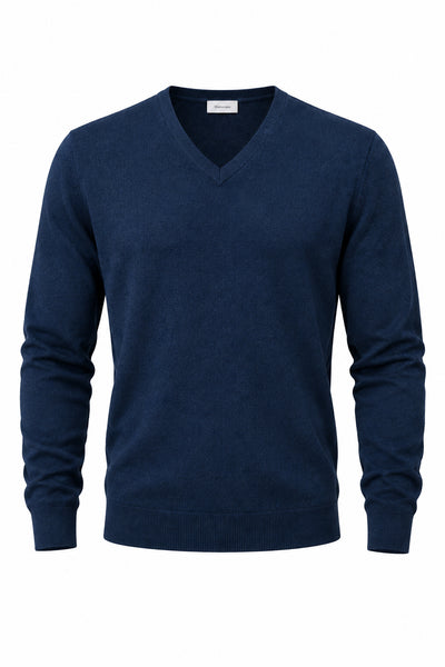 Connor RWS V-Neck Sweater in Light Ink