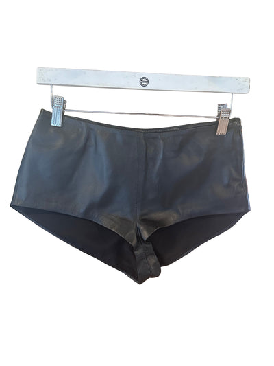 Micro Leather Shorts