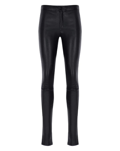 High Waisted Skinny Leather Pants