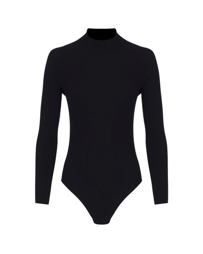 Halterneck Knit Bodysuit
