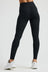 Ribbed High High Legging-Black