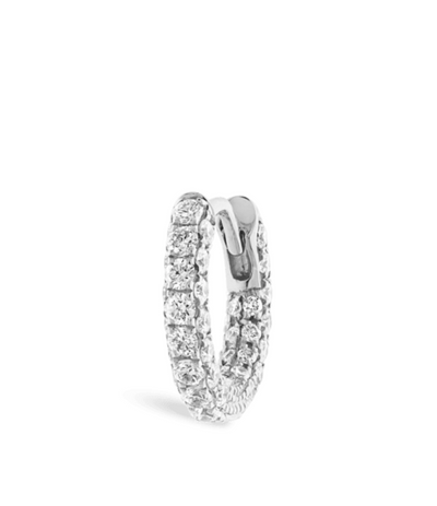 6.5mm Diamond Five Row Pavé Hoop