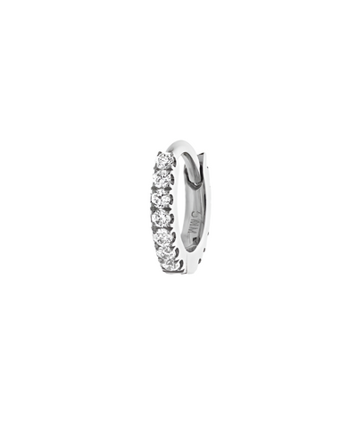 Diamond Eternity Hoop Earring-5mm