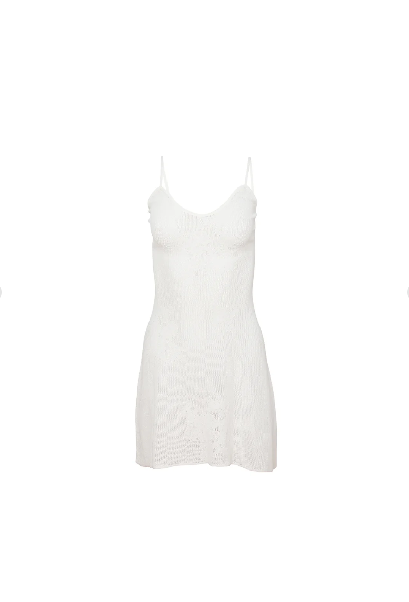 Lace Pointelle Mini Dress OFFSEIDS NEW YORK Lace Pointelle Mini Dress OFFSEIDS NEW YORK