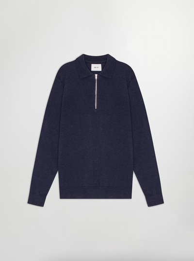 Sergio Zip Polo-Navy