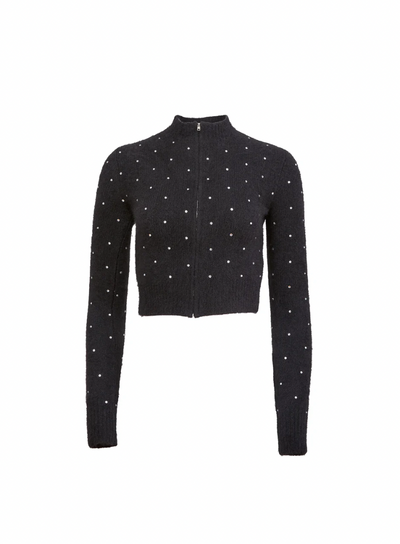 Cashmere Zip Cardigan