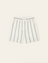 White Lawson Stripe Shorts