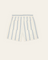 White Lawson Stripe Shorts