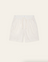 Eggnog White Otto Linen Shorts