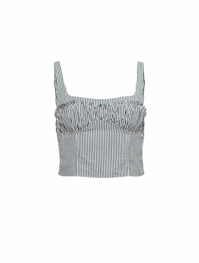 Poplin Bustier Top