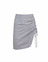 Poplin Draped Ruched Skirt
