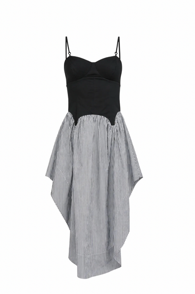 Poplin Cupped Midi Dress