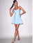 Flared Corset Dress Sea Blue