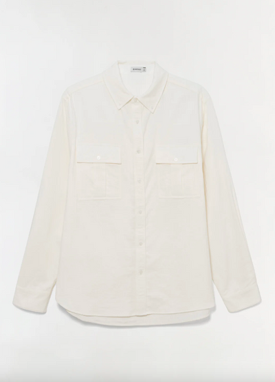 Parkes Double Gauze Shirt White