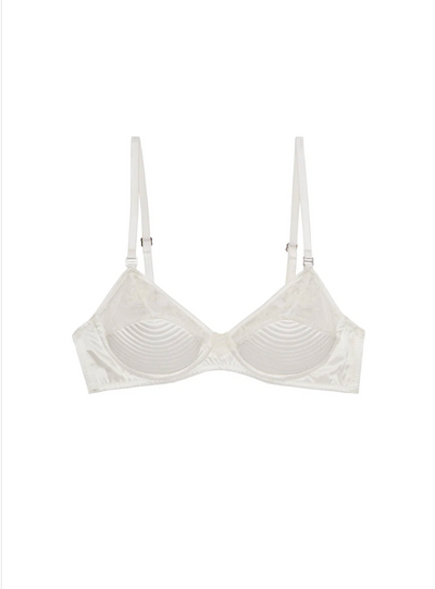 Top Stitch Bebe Bra Ivory