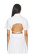 Cropped Tie Back Button Down Shirt