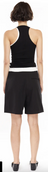 Hedi Wide Tailored Bermuda- Black