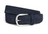 Navy Suede Belt Silver Hardware