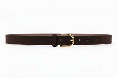 Brown Suede Thin Belt