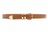 Leather Belt Tan Gold Hardware