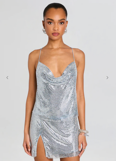 The Shiloh Embellished Cami in Glace/Silver