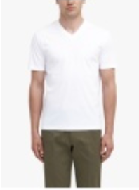 Olaf V Neck in White
