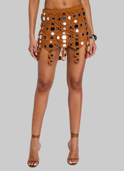 Claire Metallic Skirt