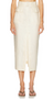 Cargo Midi Skirt in Cream Linen