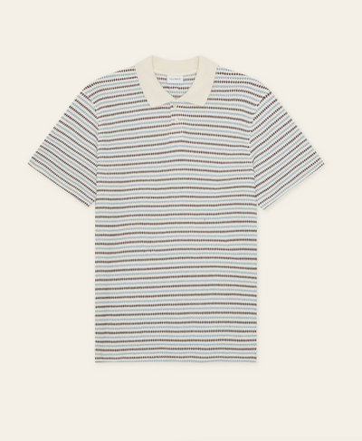Knitted Stripe Polo