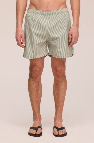 Holiday - Drawstring Swimshorts - Green Stripe