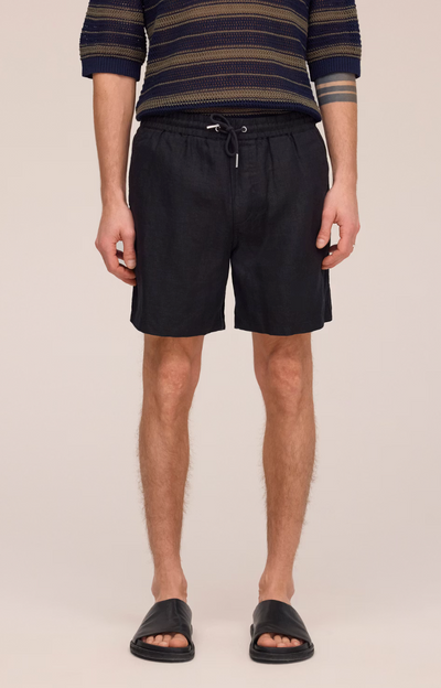 Gregor Shorts  - Linen - Black
