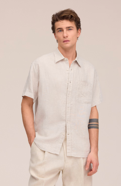 Deon - Linen Shirt - Oat