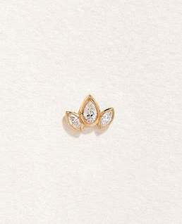 Marquise Pear Diamond Stud