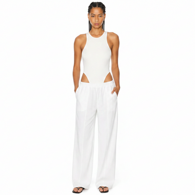 Santana Bamboo Bodysuit - White